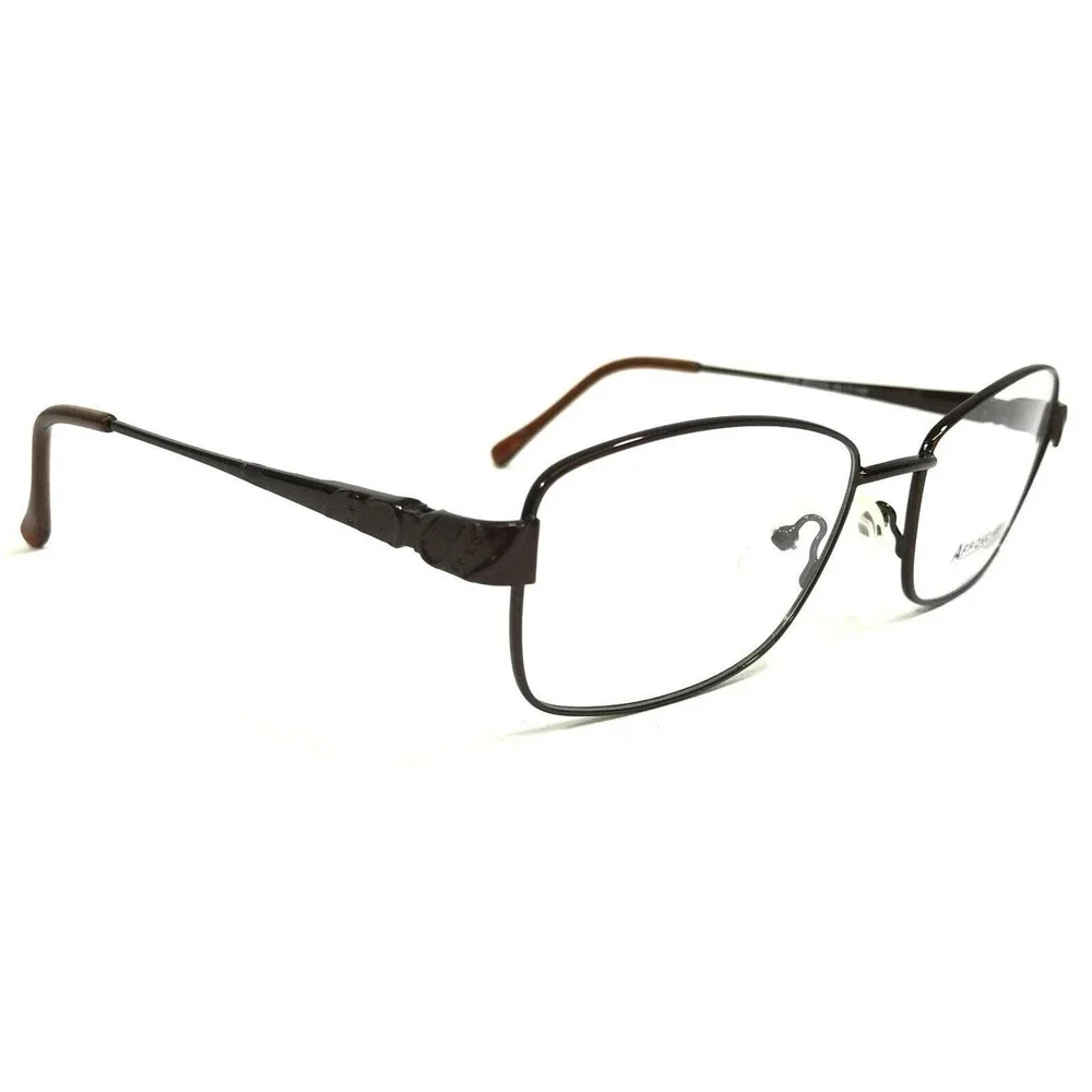 Affordable Design Eyeglasses Frames CYD BROWN Cat Eye Wire Rim 56-17-140